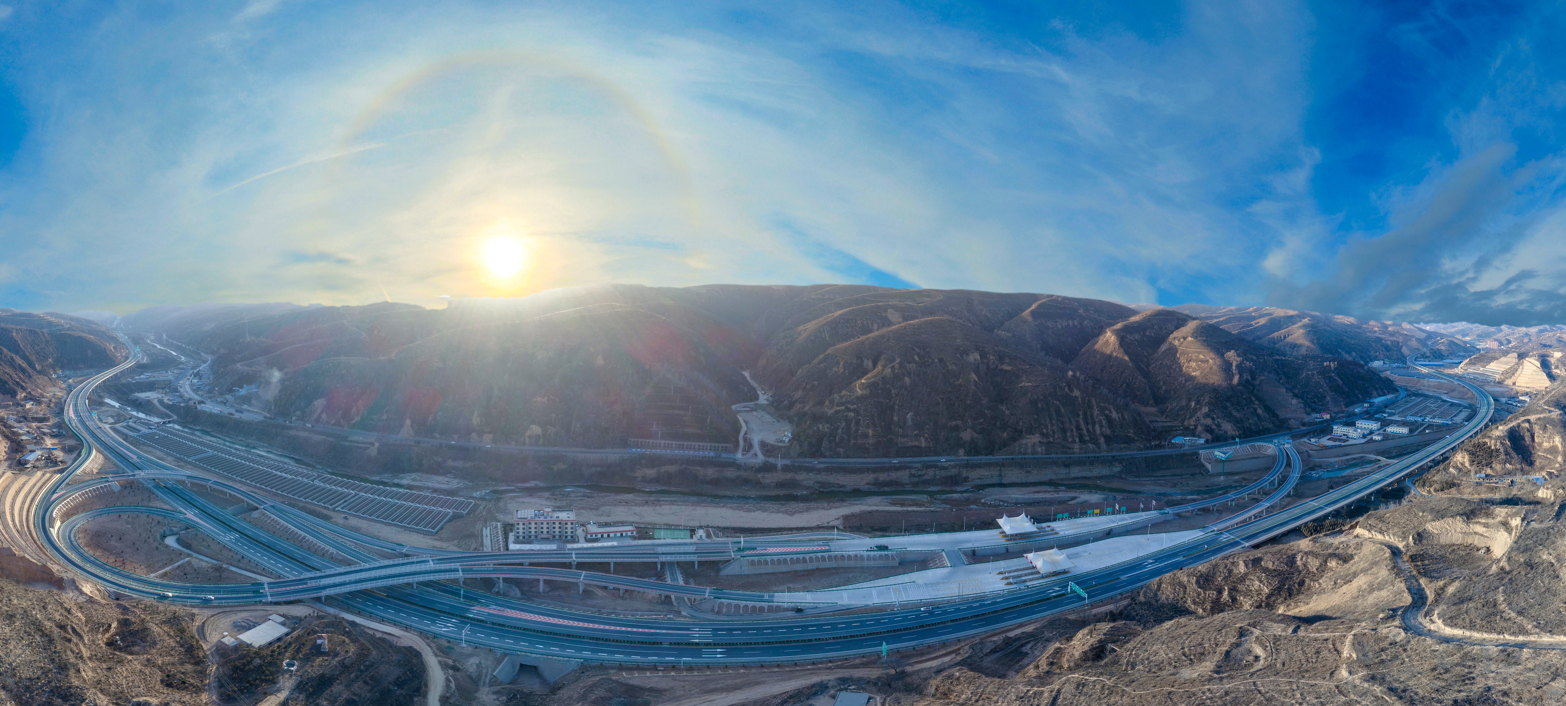 绥延高速公路清涧南互通立交