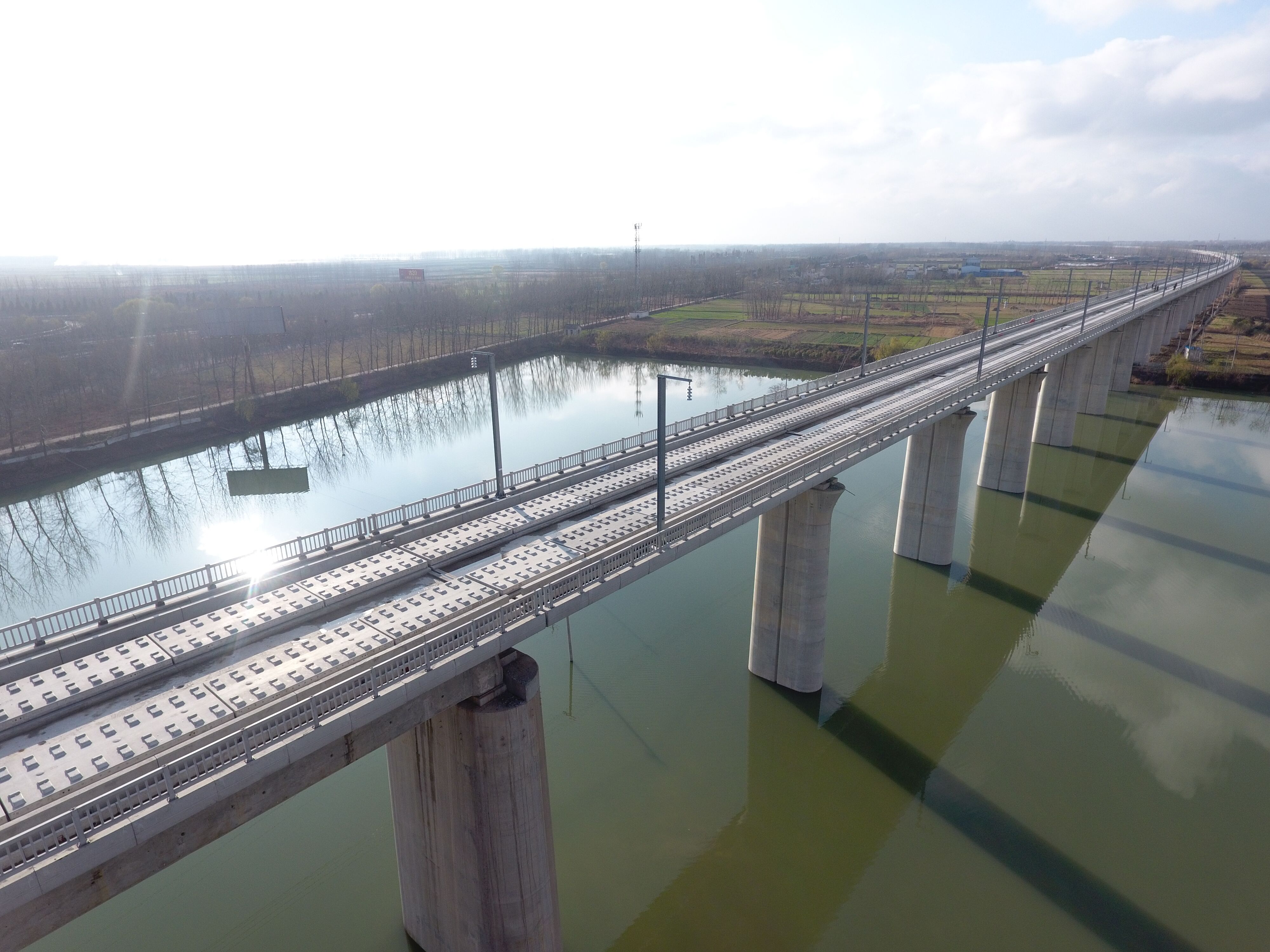 商丘至合肥至杭州铁路工程淮河特大桥